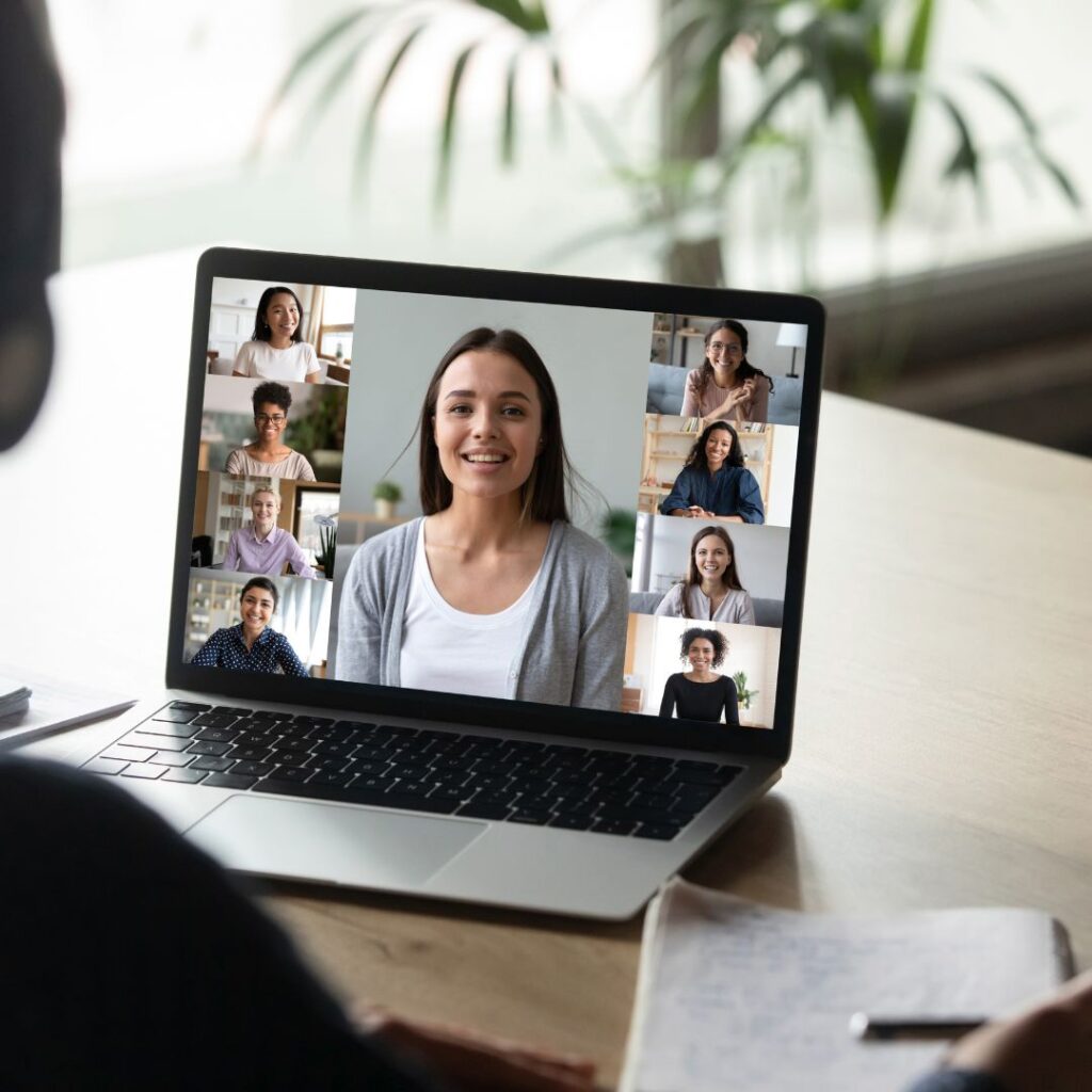 image of a zoom meeting on a computer screen
