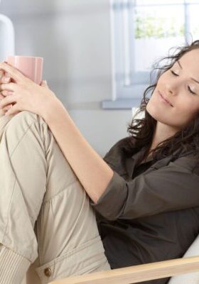 relaxed woman